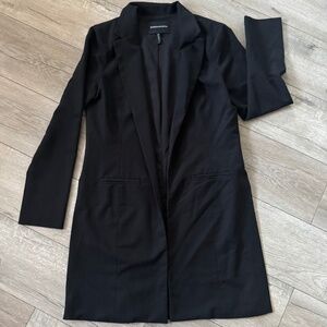 BCBGMaxazria Open Front Coat-Black
